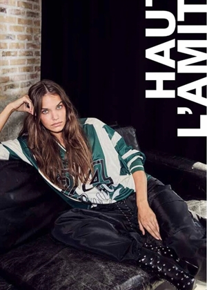 Haute 24 stripe bluse Sporty Green/Pearl HAUTE L\'AMITIÈ
